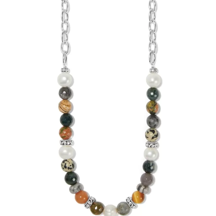 Necklaces>Brighton Contempo Desert Sky Pearl Necklace Silver-Pearl