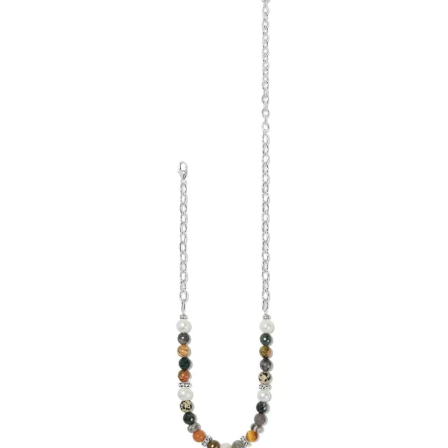 Necklaces>Brighton Contempo Desert Sky Pearl Necklace Silver-Pearl