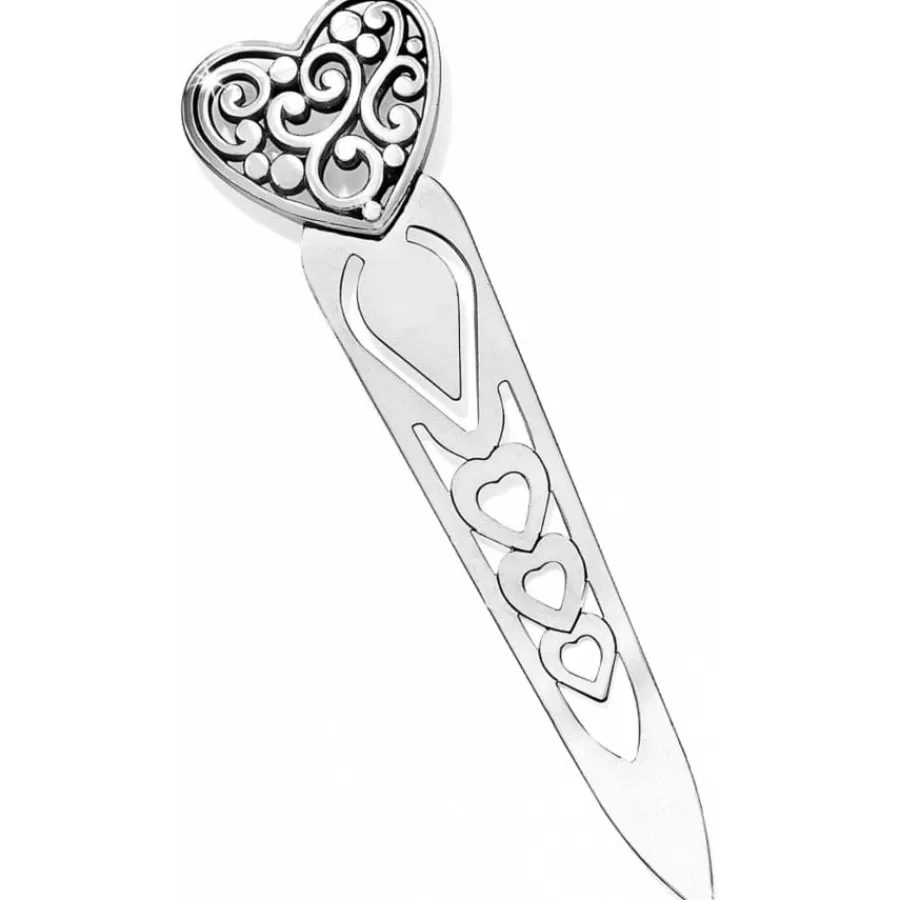 Office & Clocks>Brighton Contempo Heart Bookmark Silver