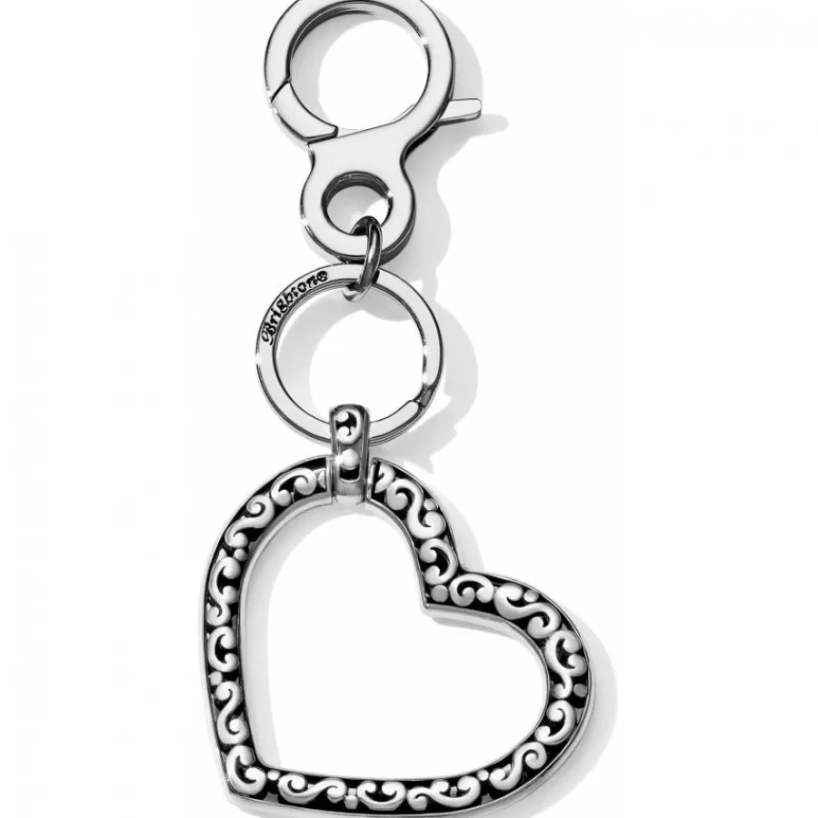 Key Fobs>Brighton Contempo Love Handbag Fob Silver