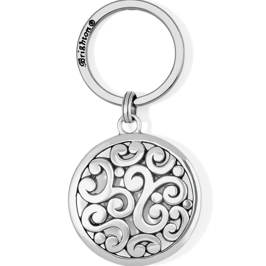 Key Fobs>Brighton Contempo Medallion Key Fob Silver