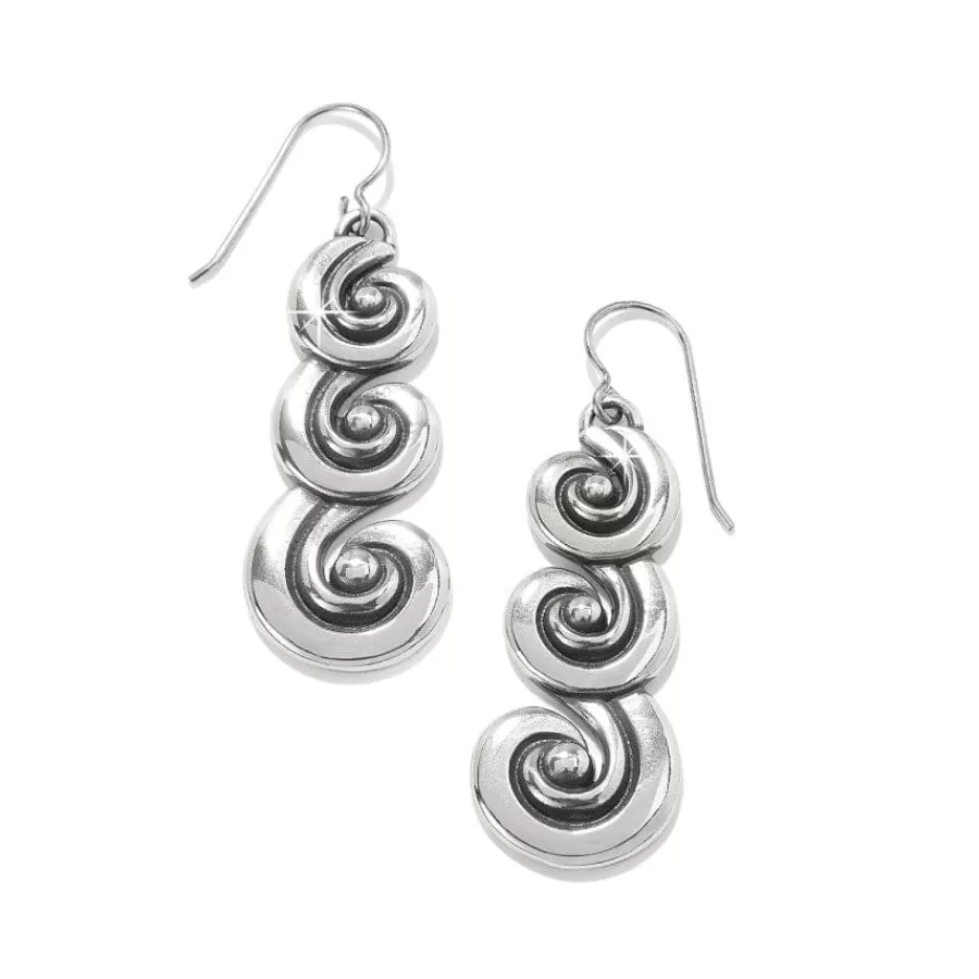 Earrings>Brighton Contempo Moda Swirl French Wire Earrings Silver