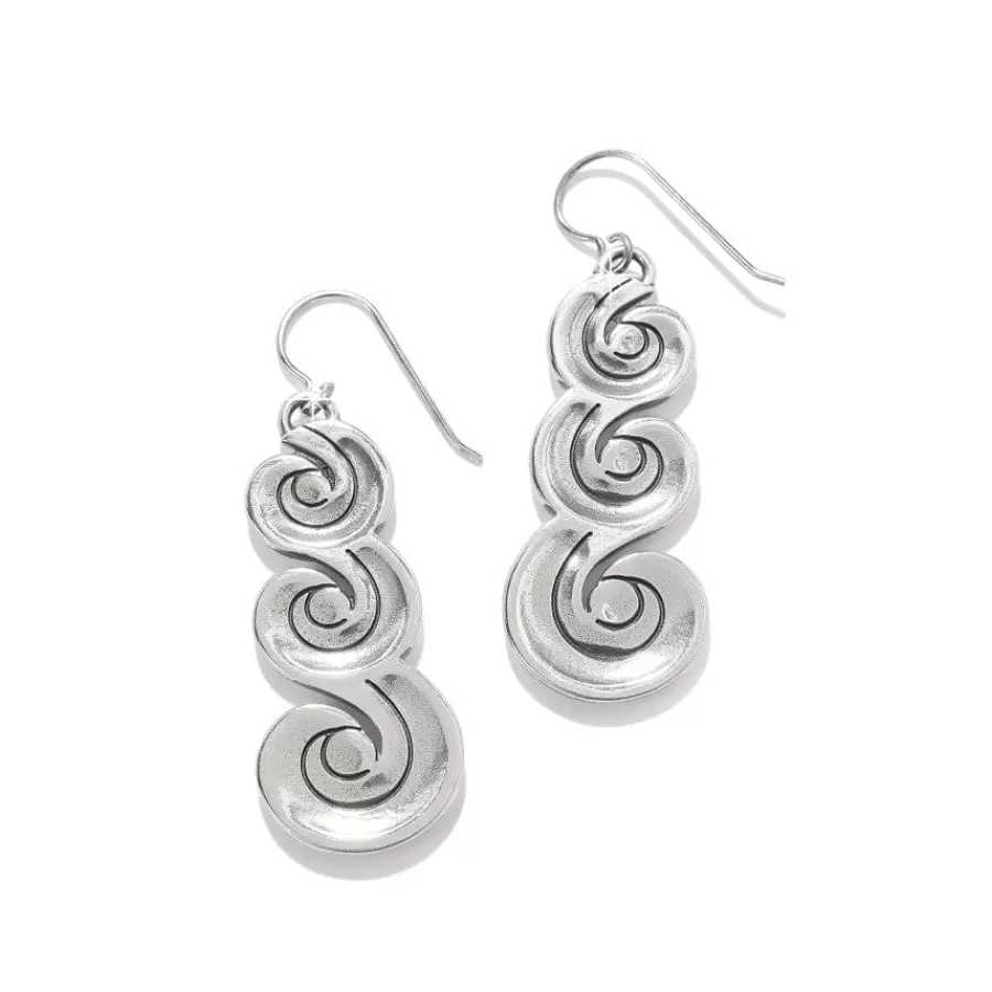 Earrings>Brighton Contempo Moda Swirl French Wire Earrings Silver