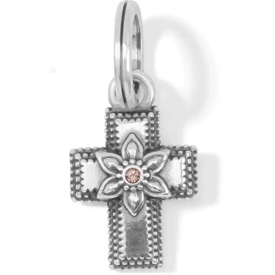 Charms>Brighton Cora Cross Charm Silver