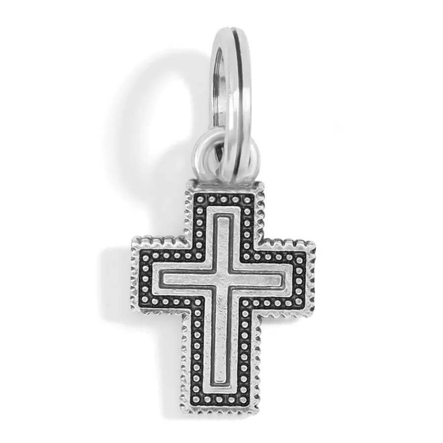 Charms>Brighton Cora Cross Charm Silver