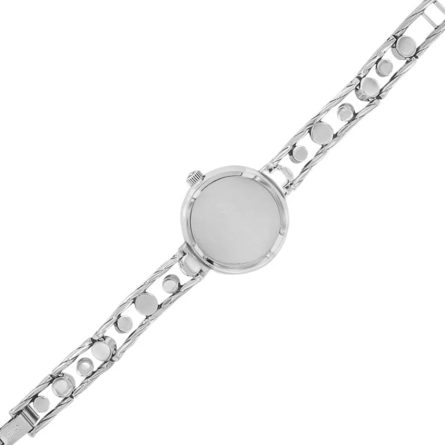 Watches>Brighton Corona Watch Silver-Tanzanite