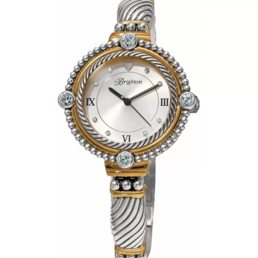 Watches>Brighton Costa Mesa Watch Silver-Gold