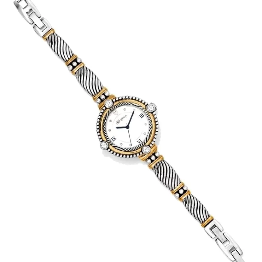 Watches>Brighton Costa Mesa Watch Silver-Gold