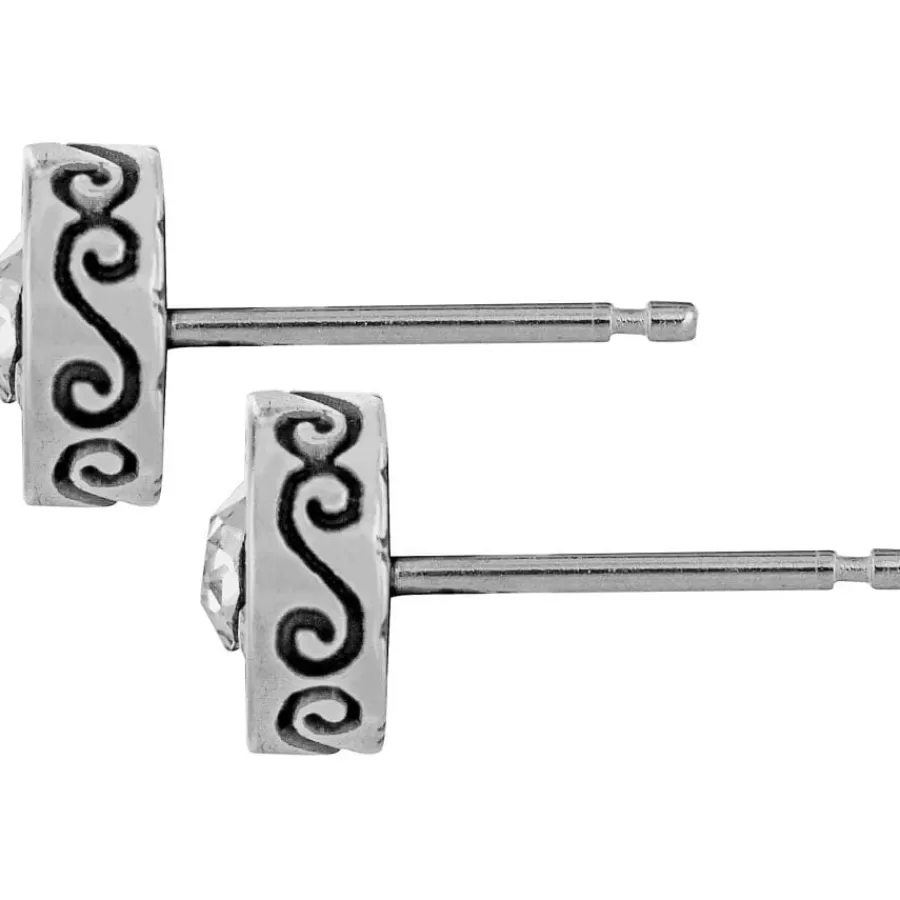 Earrings>Brighton Crescent Mini Post Earrings Silver