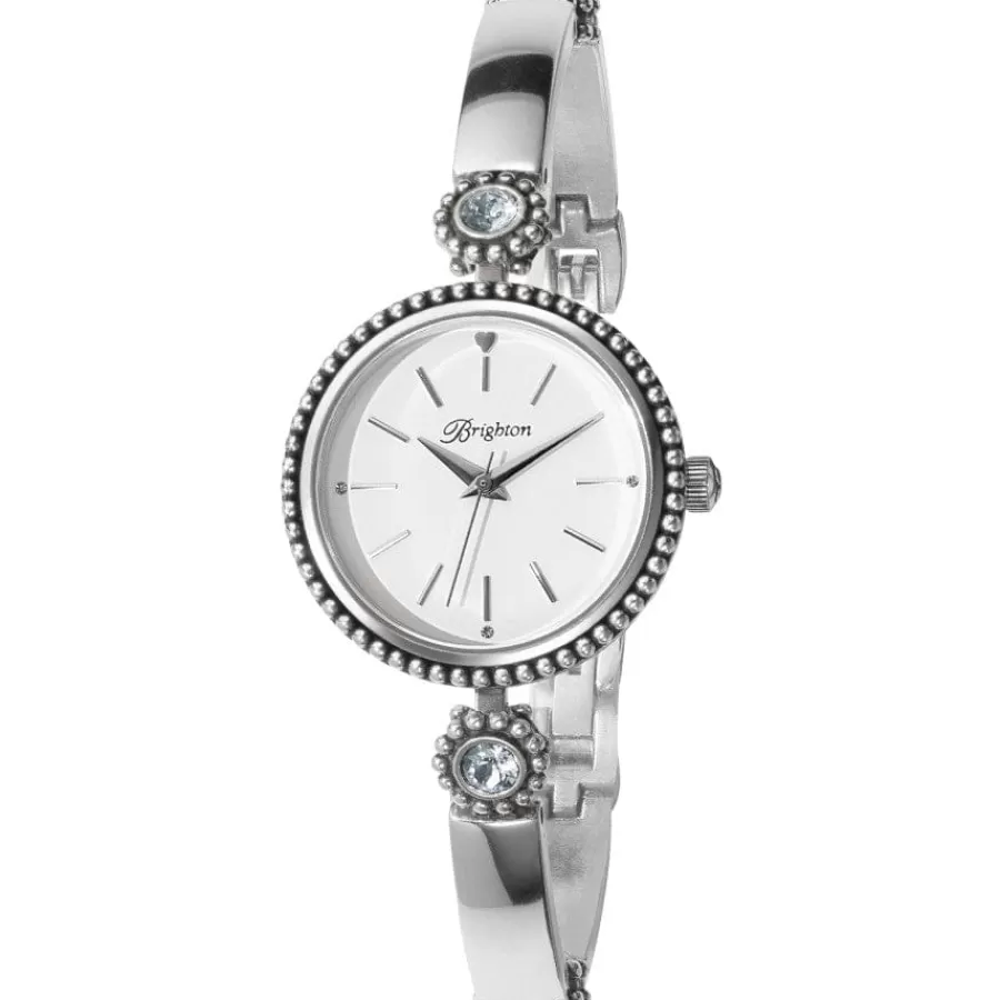 Watches>Brighton Crystal City Watch Silver