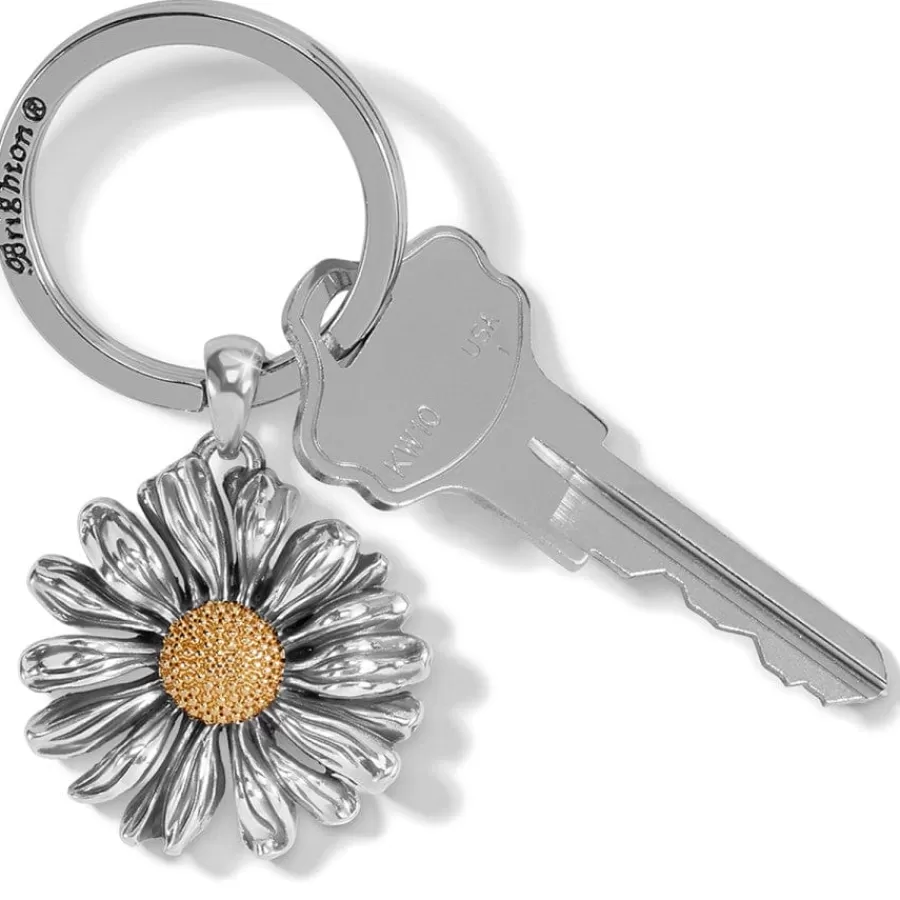 Key Fobs>Brighton Daisy Dee Key Fob Silver-Gold