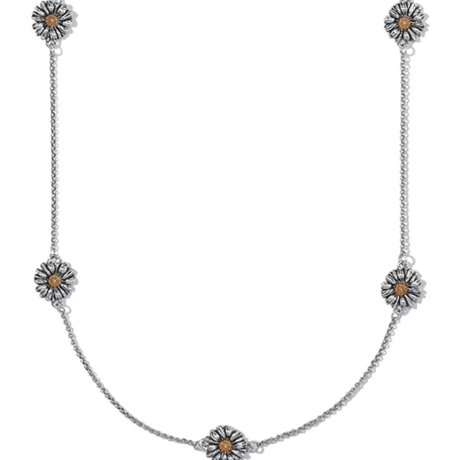 Necklaces>Brighton Daisy Dee Long Necklace Silver-Gold