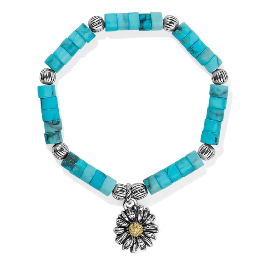 Bracelets>Brighton Daisy Dee Turquoise Bracelet Silver-Turquoise