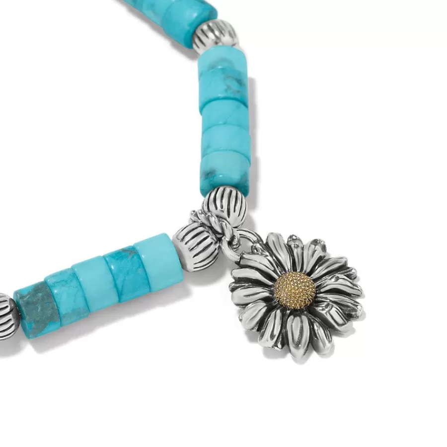 Bracelets>Brighton Daisy Dee Turquoise Bracelet Silver-Turquoise