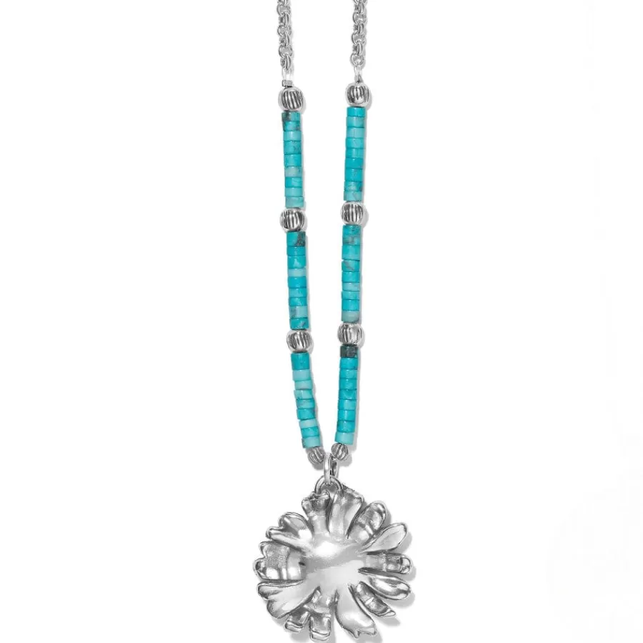 Necklaces>Brighton Daisy Dee Turquoise Necklace Silver-Turquoise