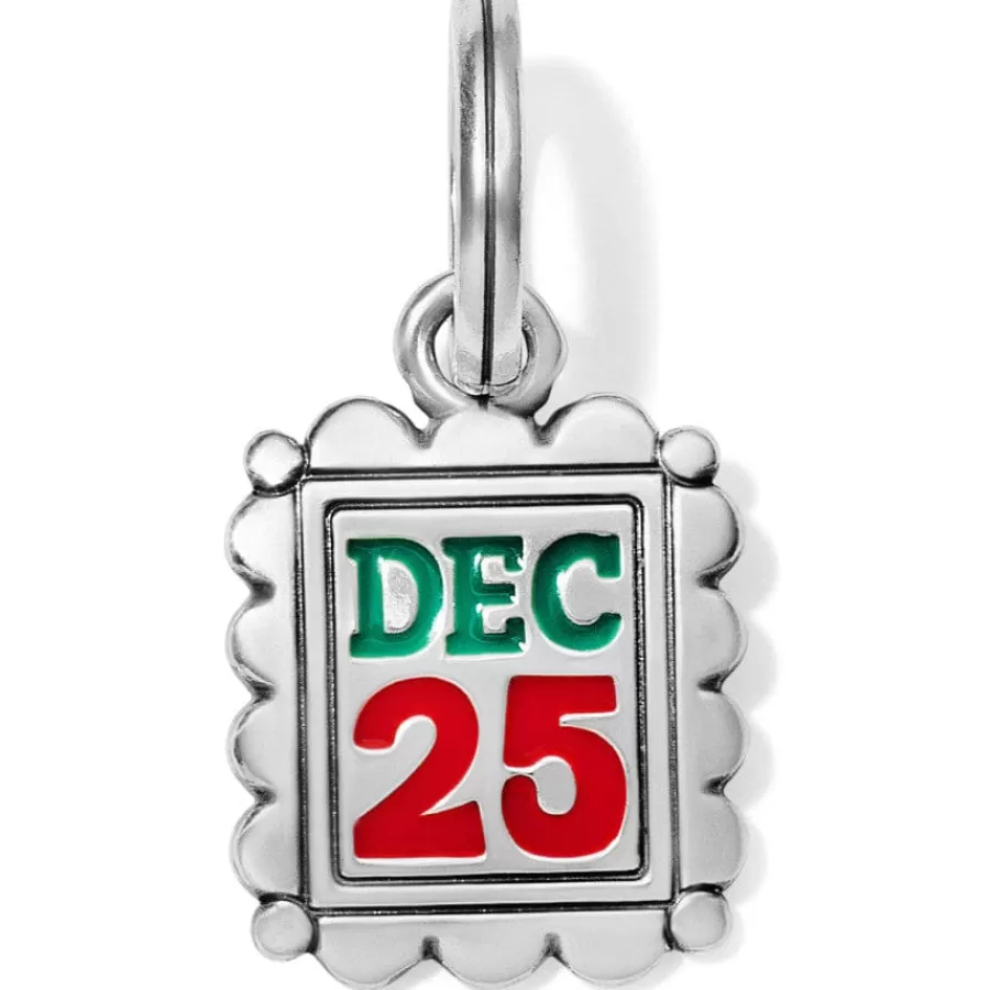 Charms>Brighton December 25 Charm Silver-Multi