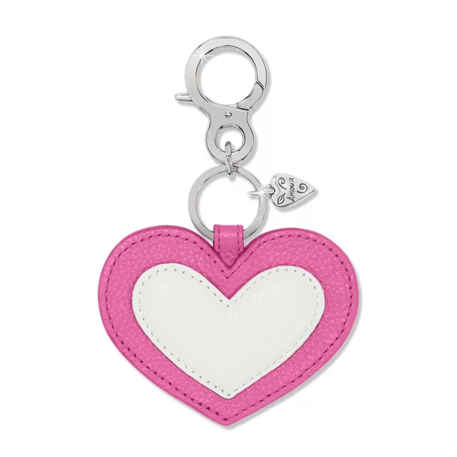 Key Fobs>Brighton Deeply In Love Handbag Fob Bubblegum