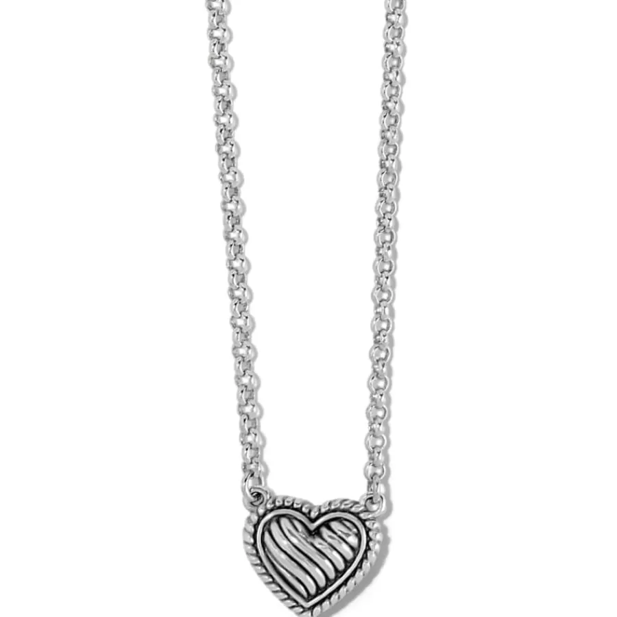 Necklaces>Brighton Del Rio Heart Necklace Silver