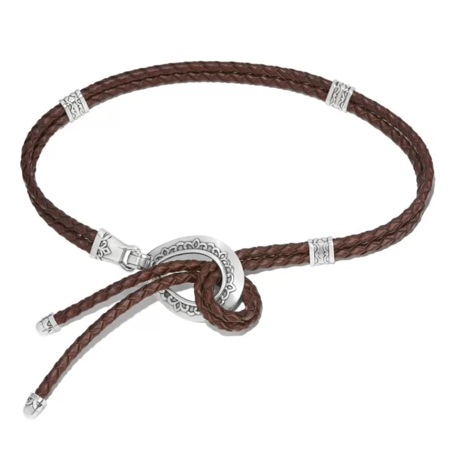 Women'S Belts>Brighton Double Barrel Braid Belt Brown