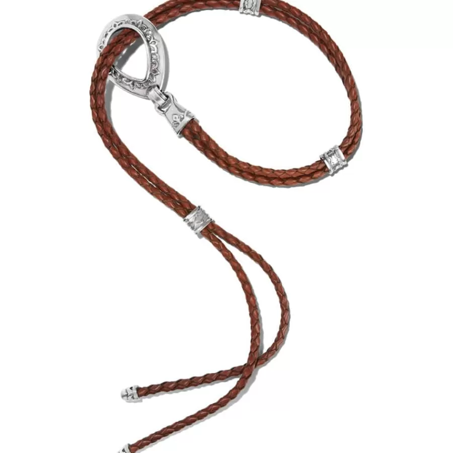 Women'S Belts>Brighton Double Barrel Braid Belt Brown