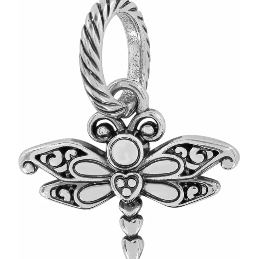 Charms>Brighton Dragonfly Charm Silver-Blue