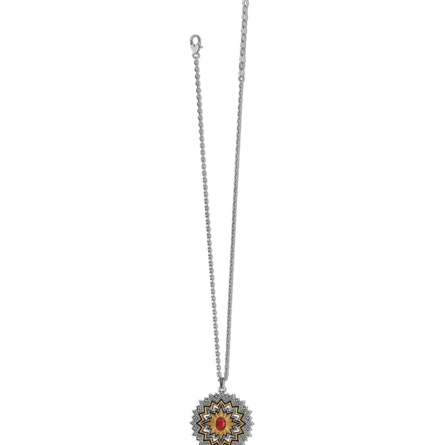 Necklaces>Brighton Dynasty Sol Necklace Gold-Red