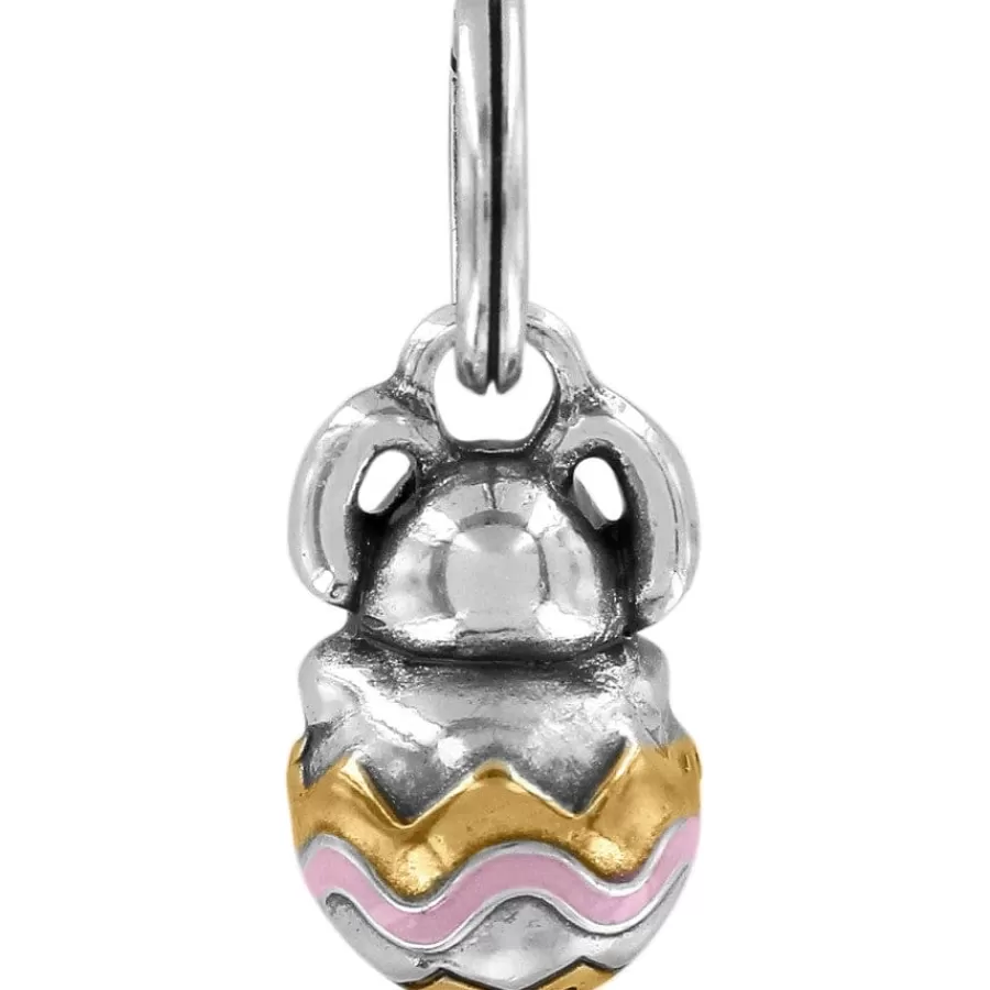 Charms>Brighton Easter Bunny Charm Silver-Gold