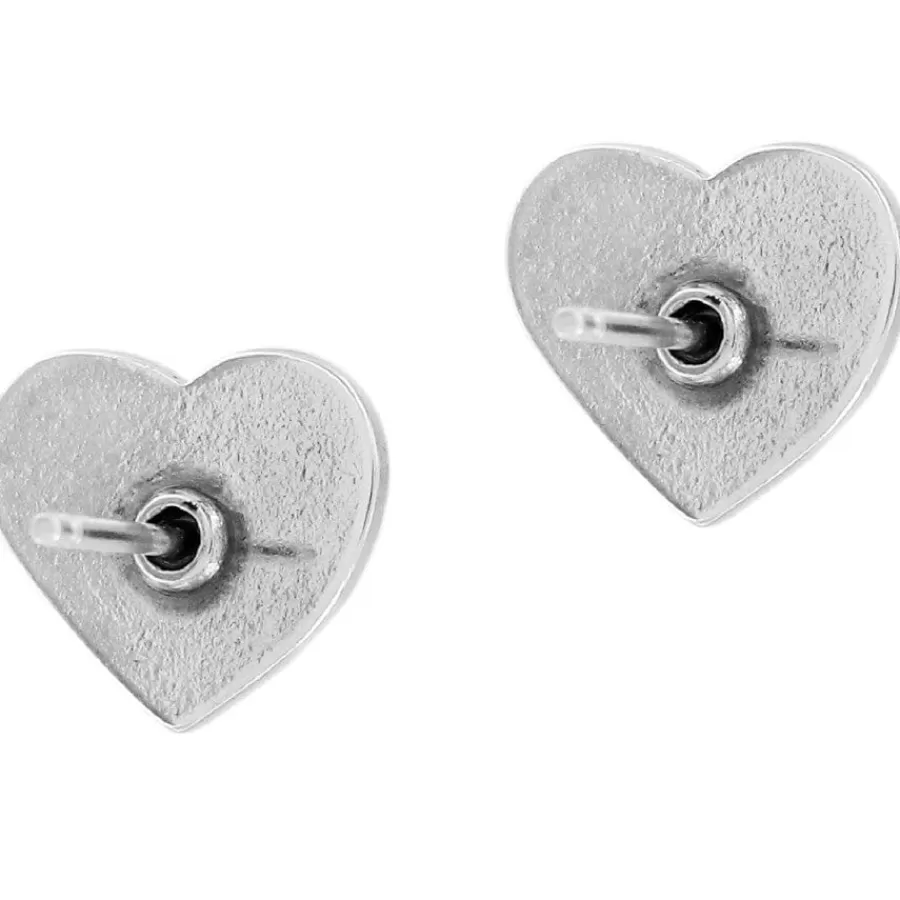 Earrings>Brighton Eden Hearts Mini Post Earrings Silver