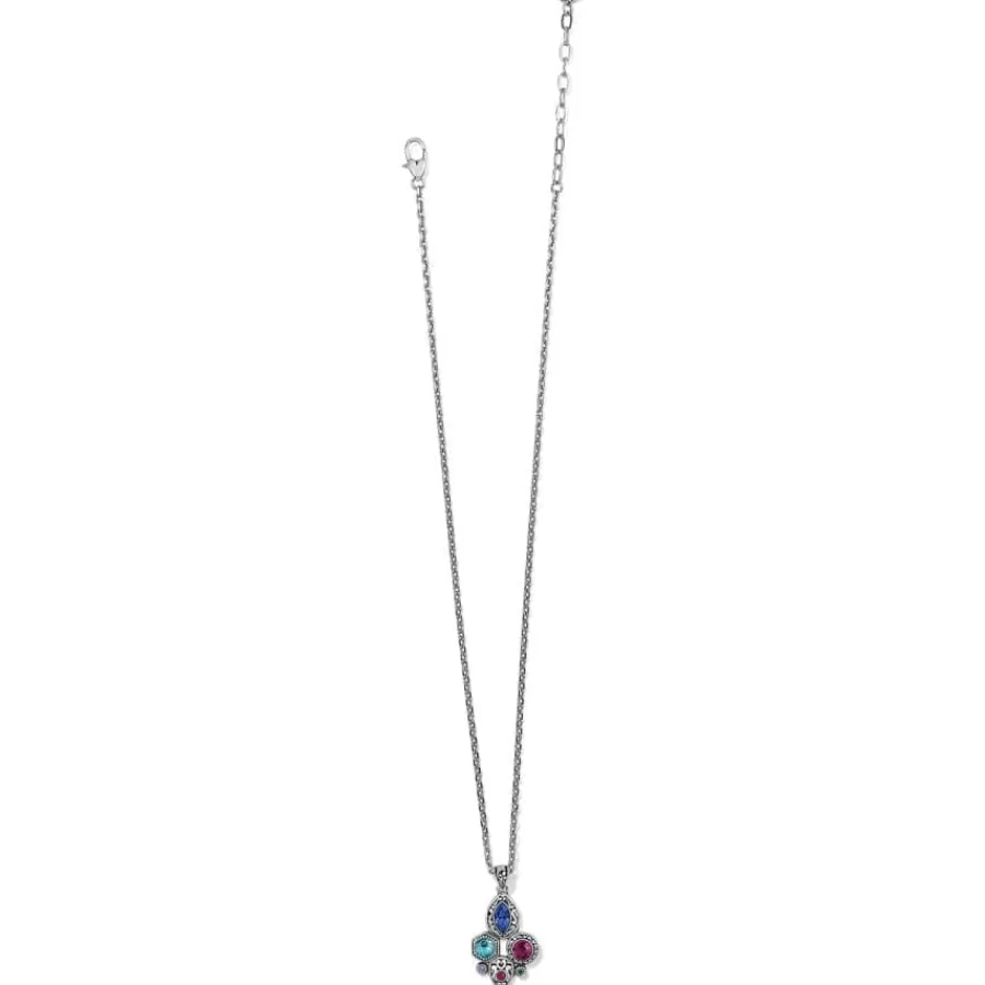 Necklaces>Brighton Elora Gems Cubist Necklace Silver-Multi