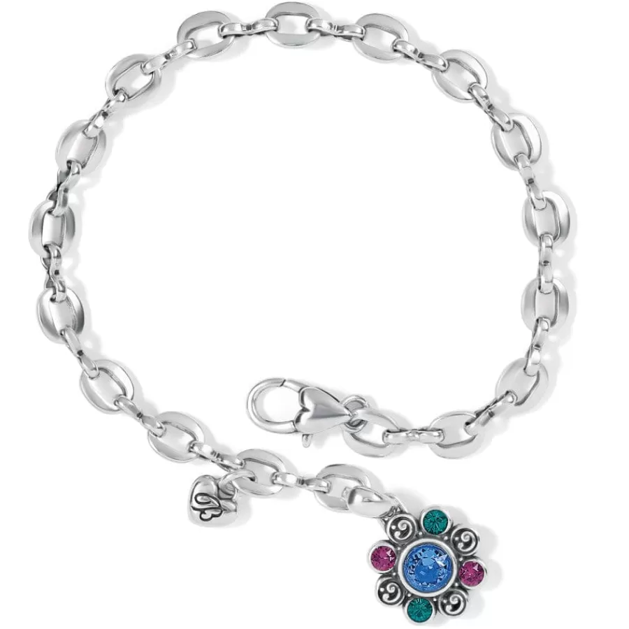 Bracelets>Brighton Elora Gems Flower Bracelet Silver-Multi