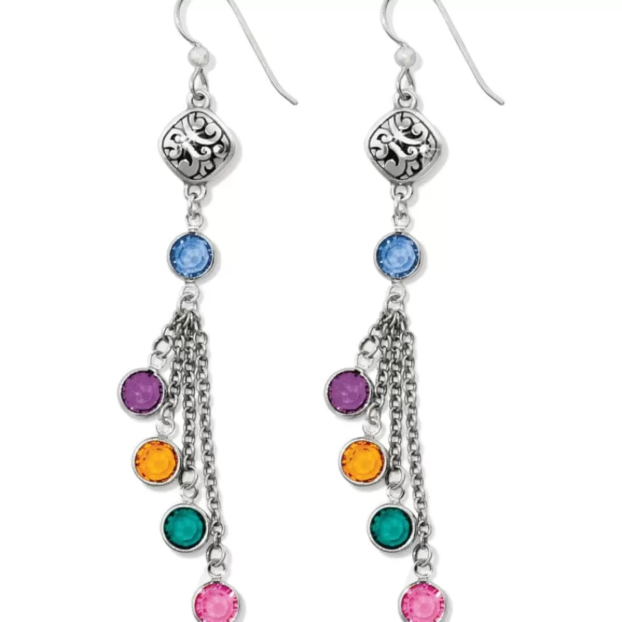 Earrings>Brighton Elora Gems French Wire Earrings Silver-Multi