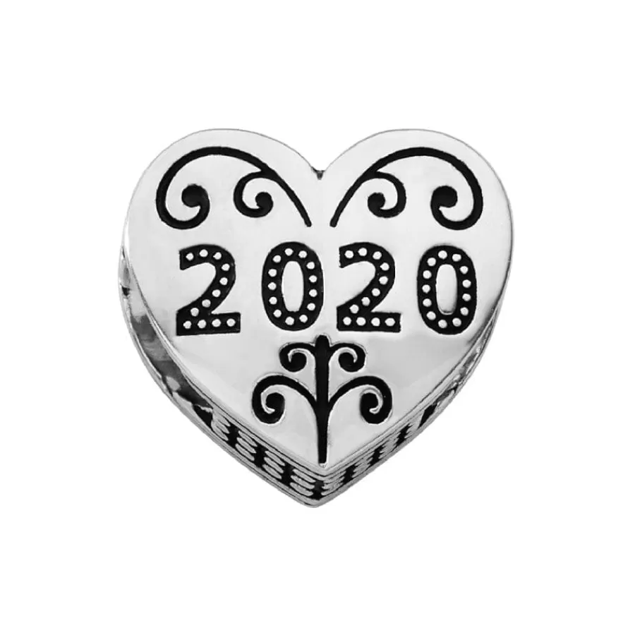 Beads & Spacers>Brighton Embrace 2020 Bead Silver