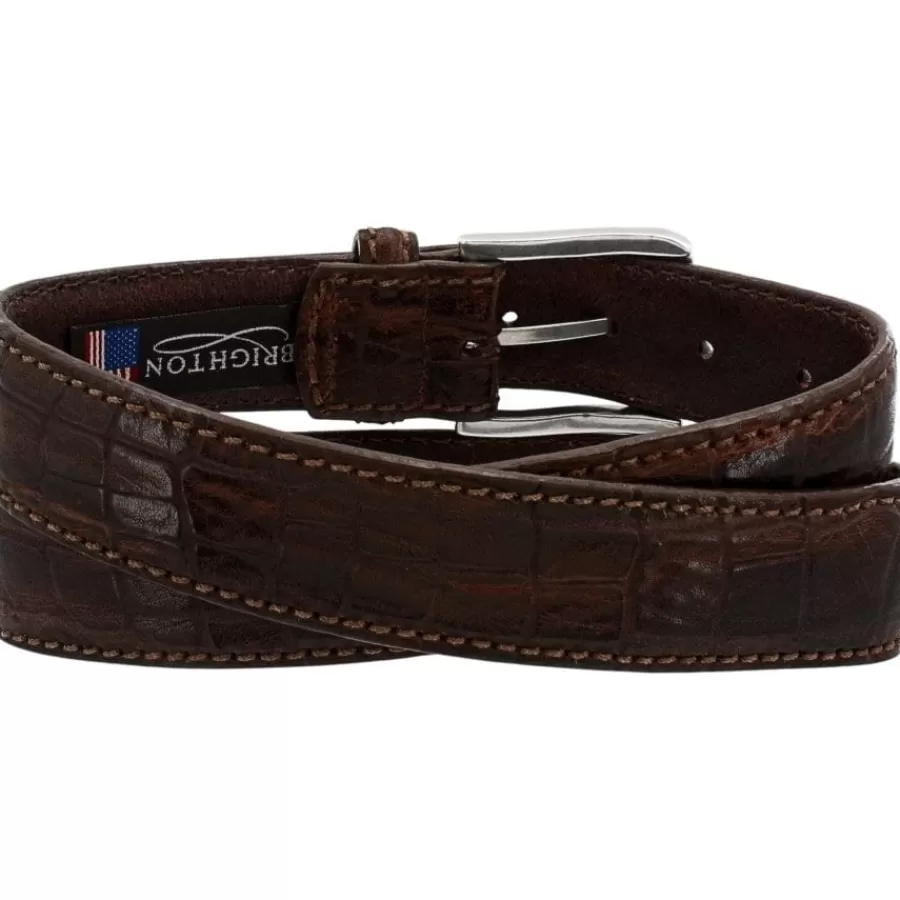 Men'S Belts & Wallets>Brighton Escape Belt DarkBrown