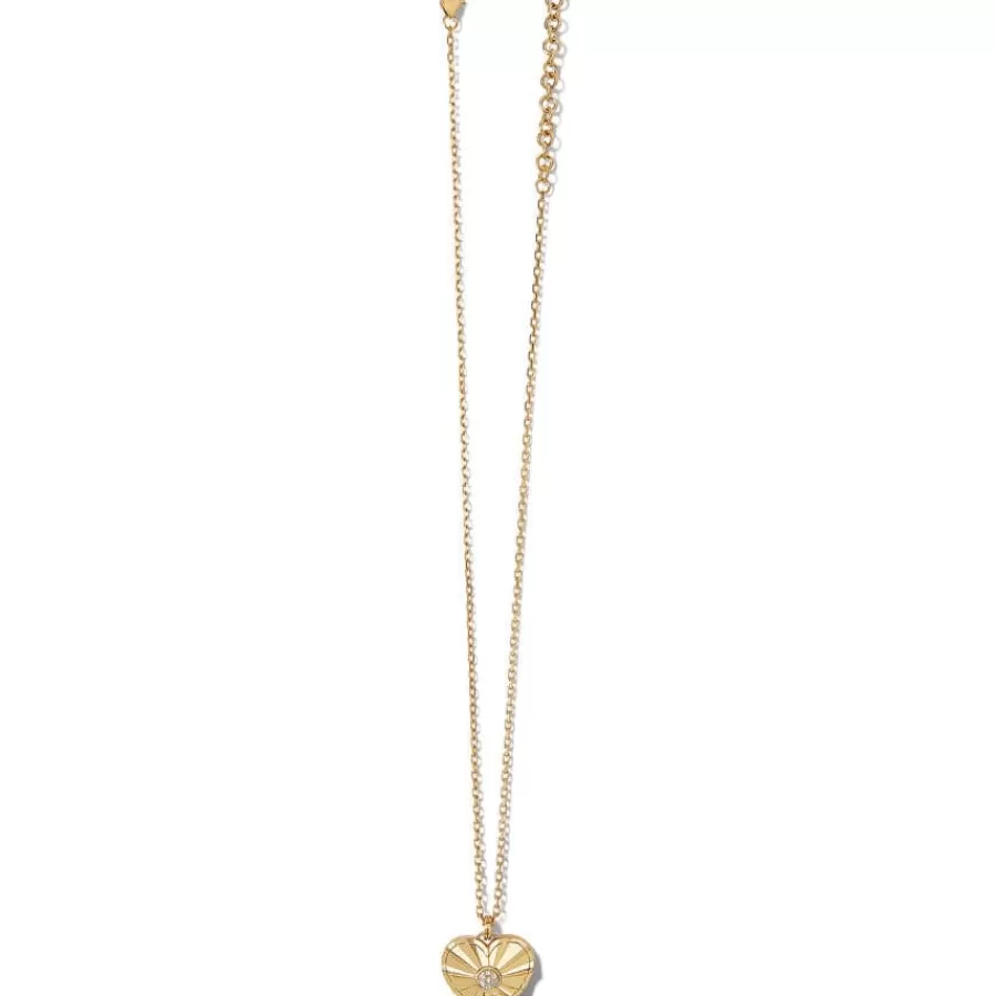 Necklaces>Brighton Esprit Heart Large Necklace Gold