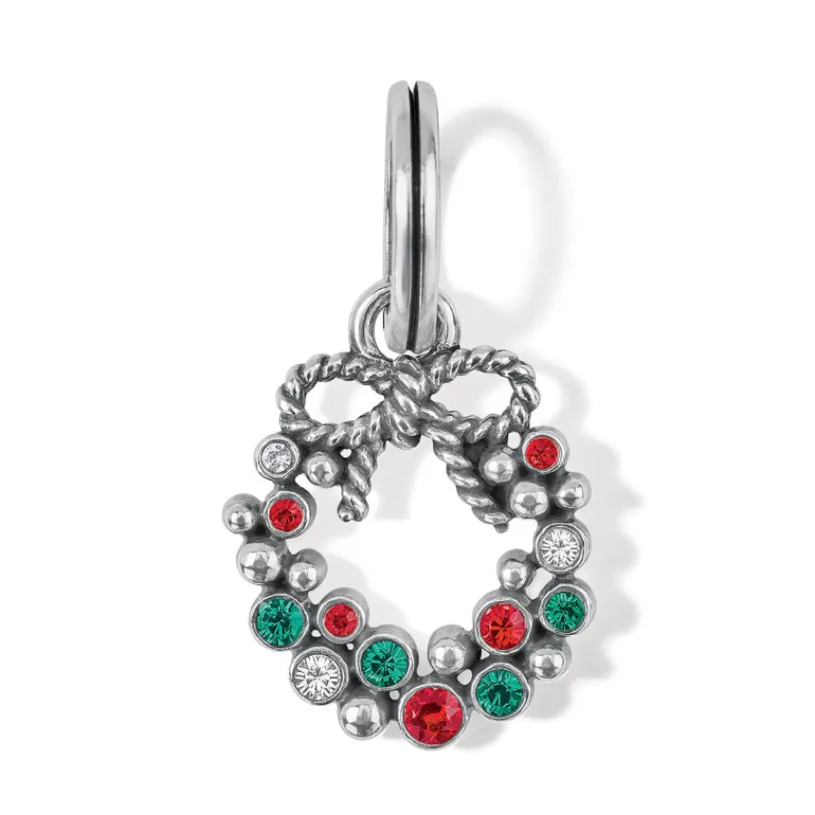 Charms>Brighton Eternal Joy Wreath Charm Silver-Multi