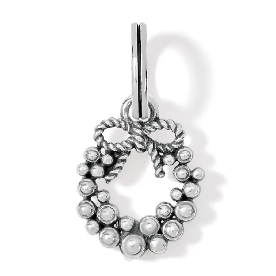 Charms>Brighton Eternal Joy Wreath Charm Silver-Multi