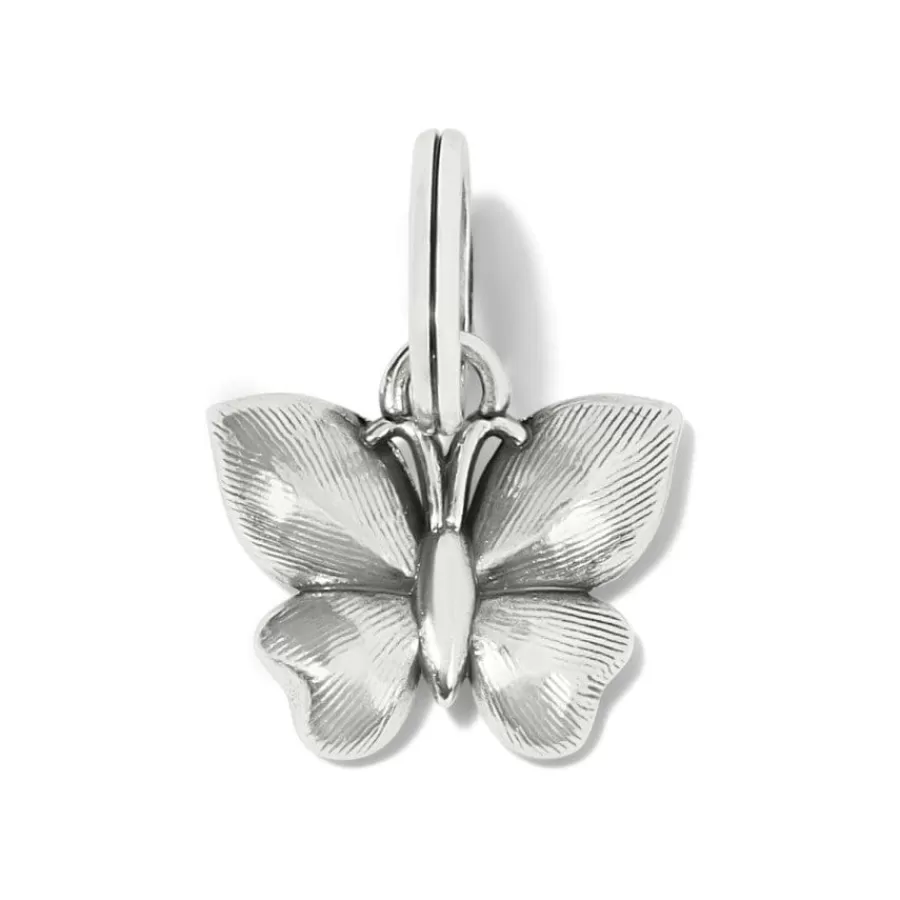 Charms>Brighton Everbloom Butterfly Charm Silver