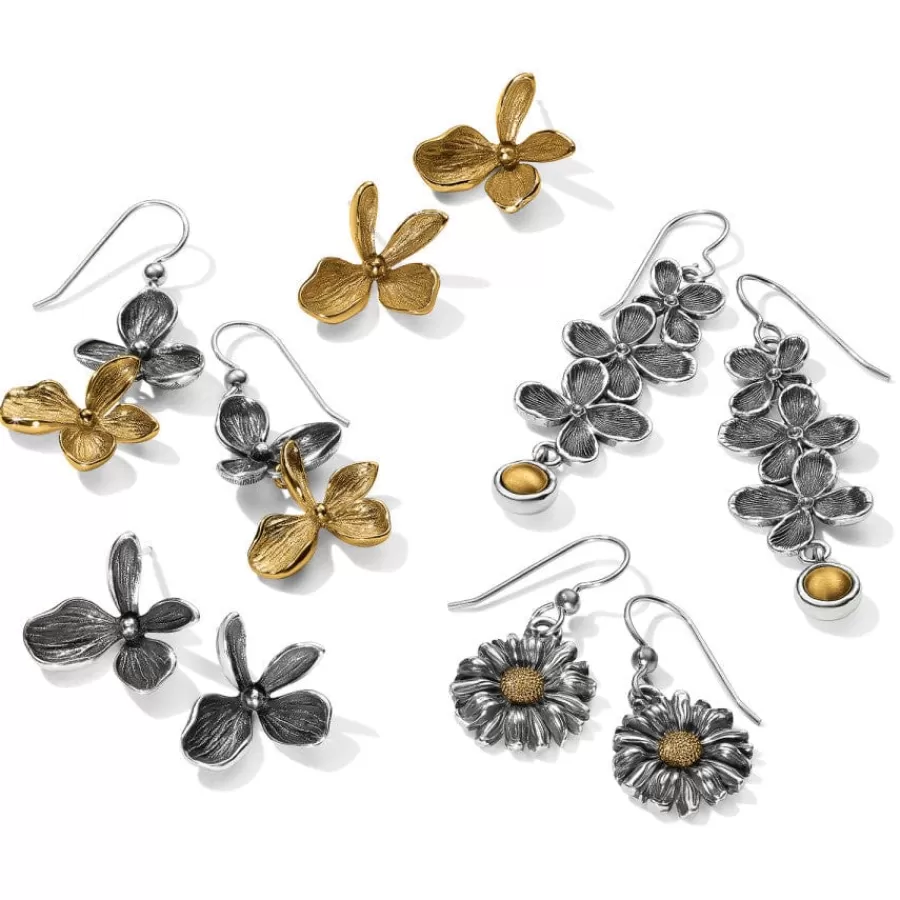 Earrings>Brighton Everbloom Duo French Wire Earrings Silver-Gold