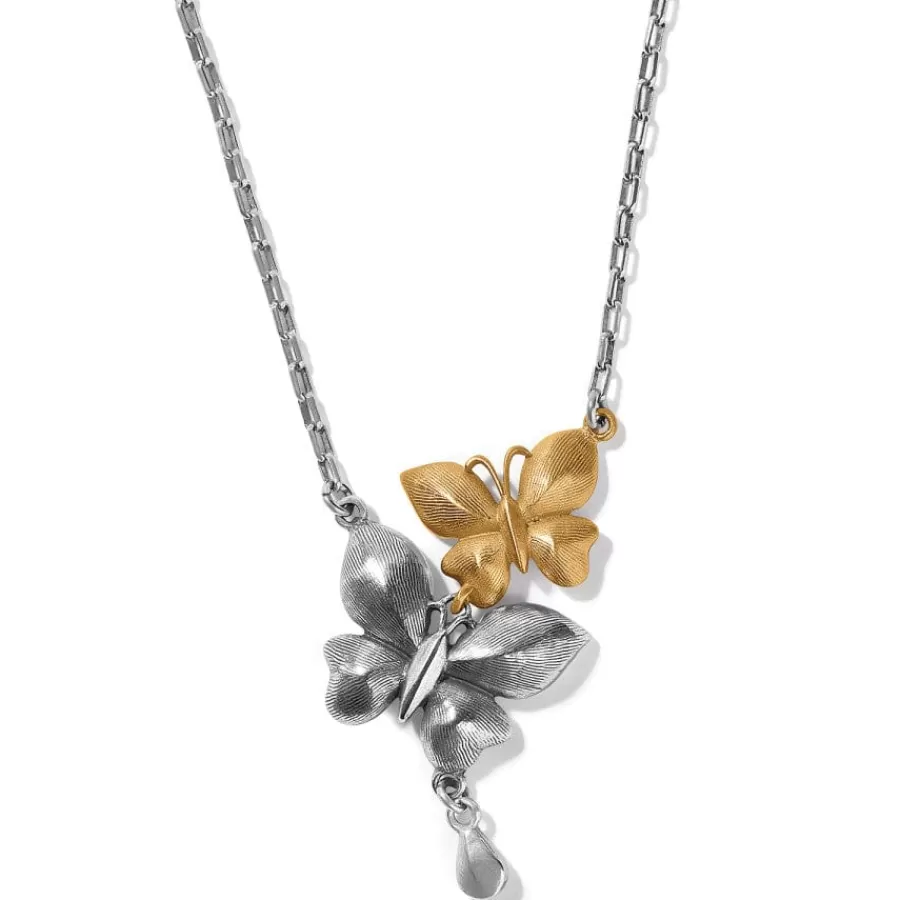 Necklaces>Brighton Everbloom Flutter Necklace Gold-Silver