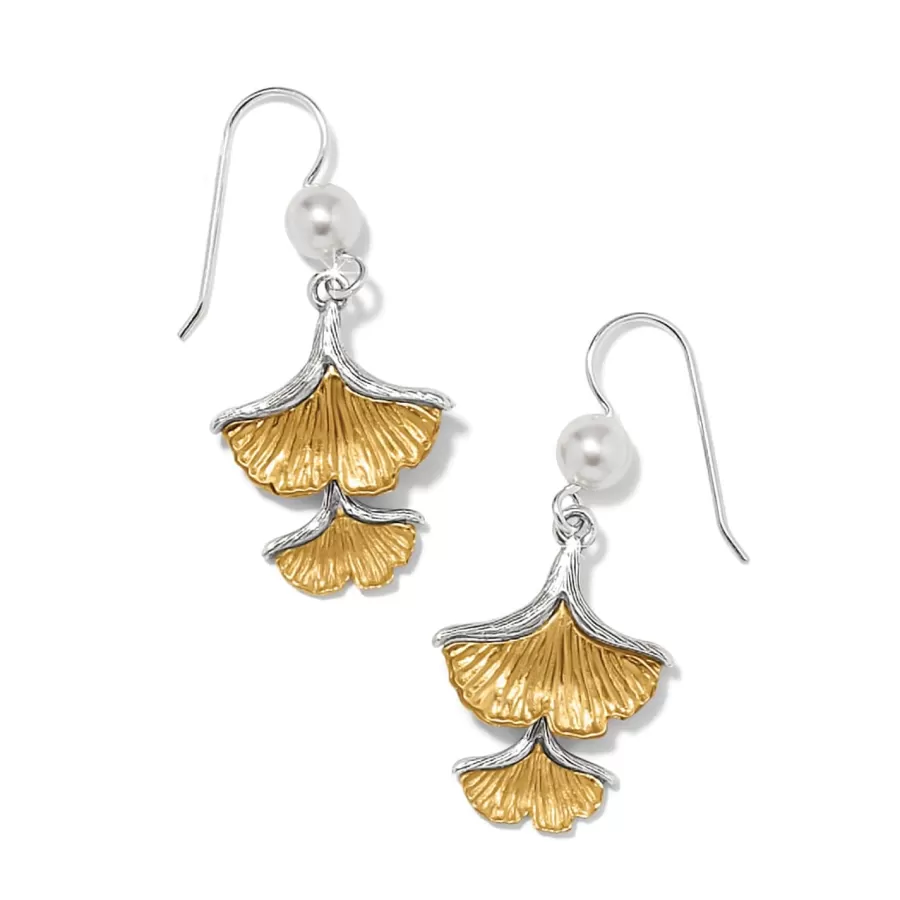 Earrings>Brighton Everbloom Ginko Pearl French Wire Earrings Silver-Gold