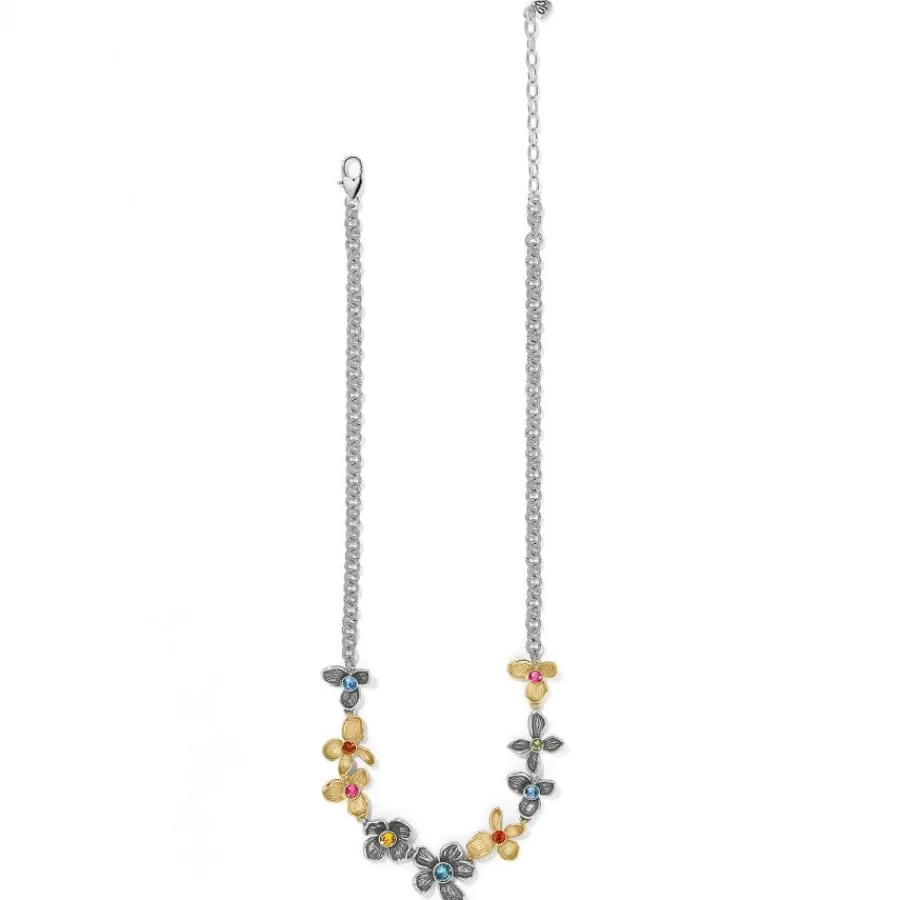 Necklaces>Brighton Everbloom Jardin Garland Necklace Silver-Gold