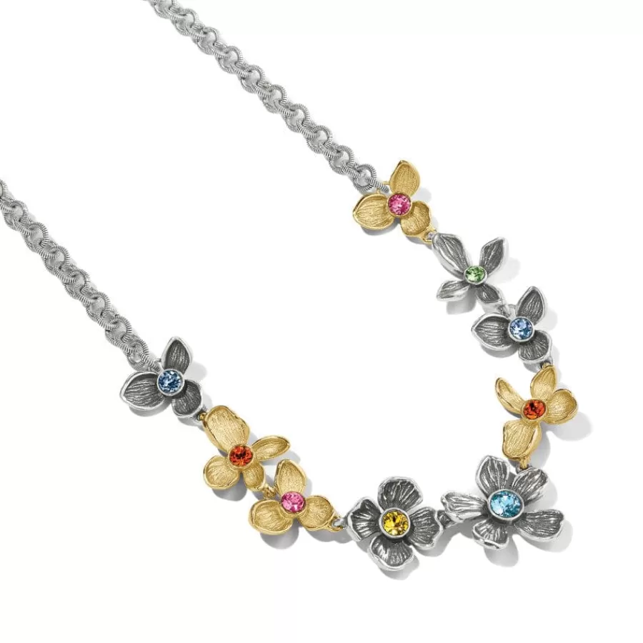 Necklaces>Brighton Everbloom Jardin Garland Necklace Silver-Gold