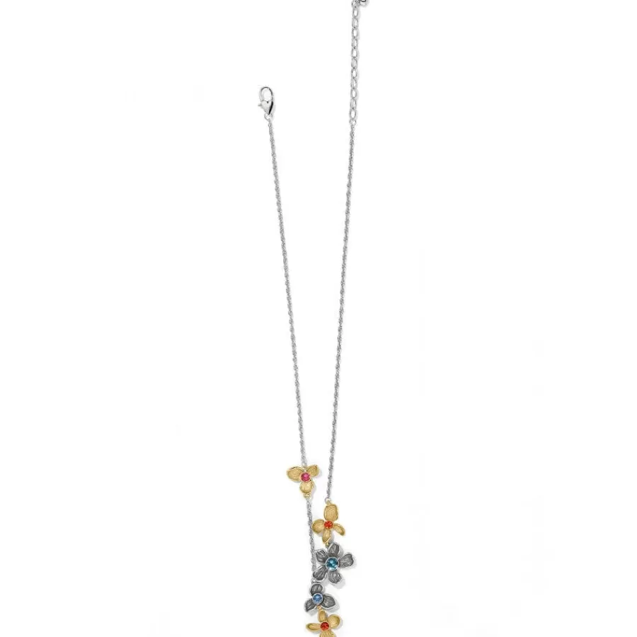 Necklaces>Brighton Everbloom Jardin Y Necklace Silver-Gold