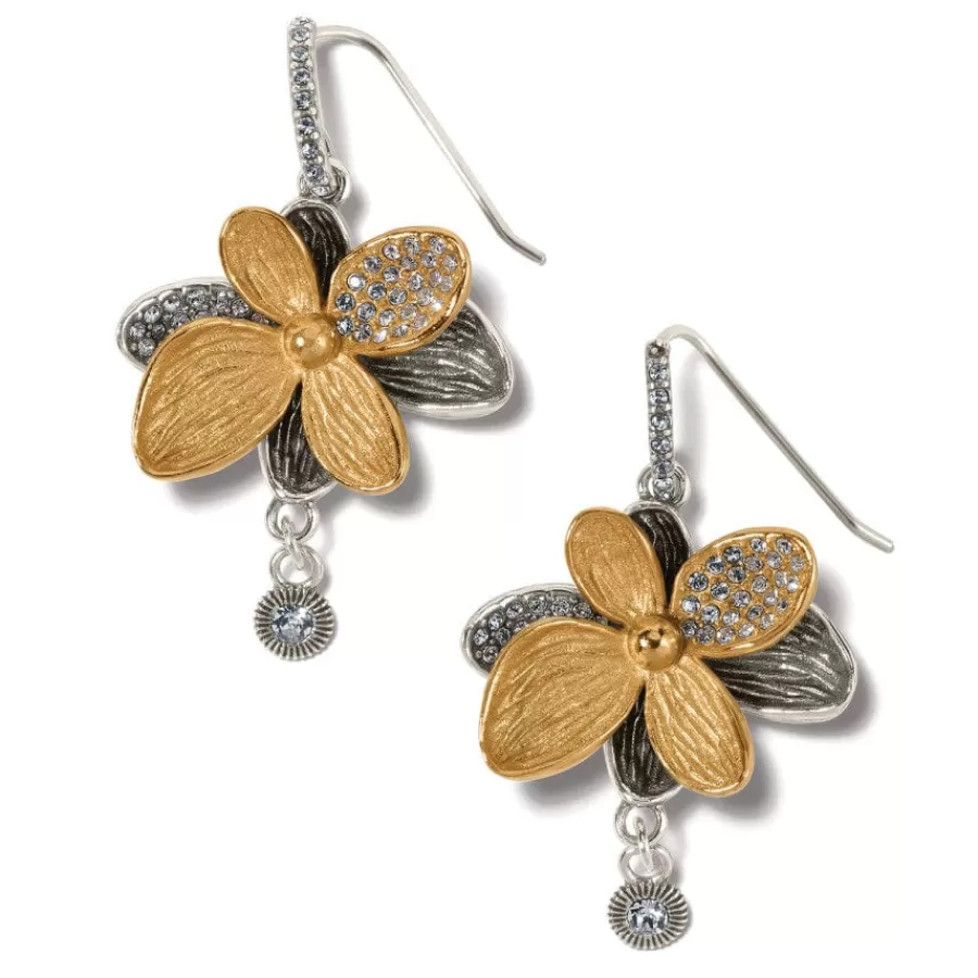 Earrings>Brighton Everbloom Shine French Wire Earrings Silver-Gold