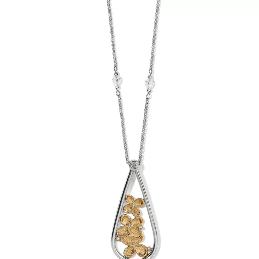 Necklaces>Brighton Everbloom Teardrop Necklace Silver-Gold