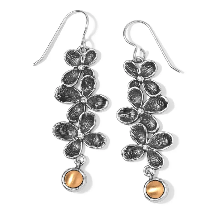 Earrings>Brighton Everbloom Trio French Wire Earrings Silver-Gold