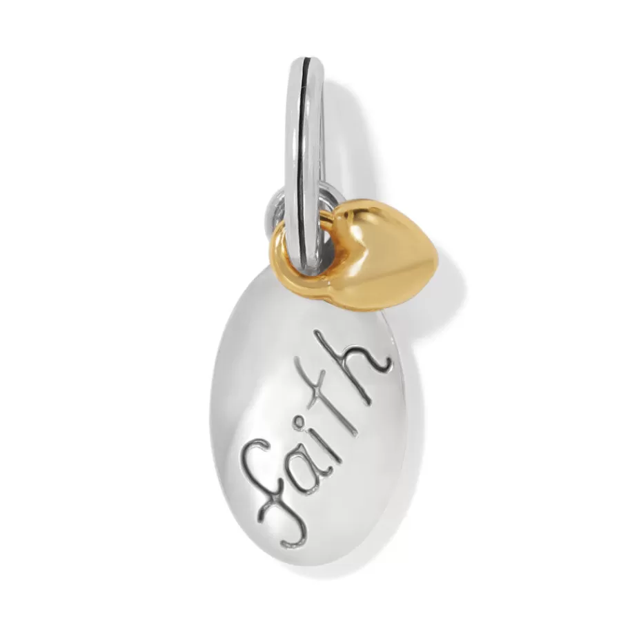 Charms>Brighton Faithful Charm Silver-Gold