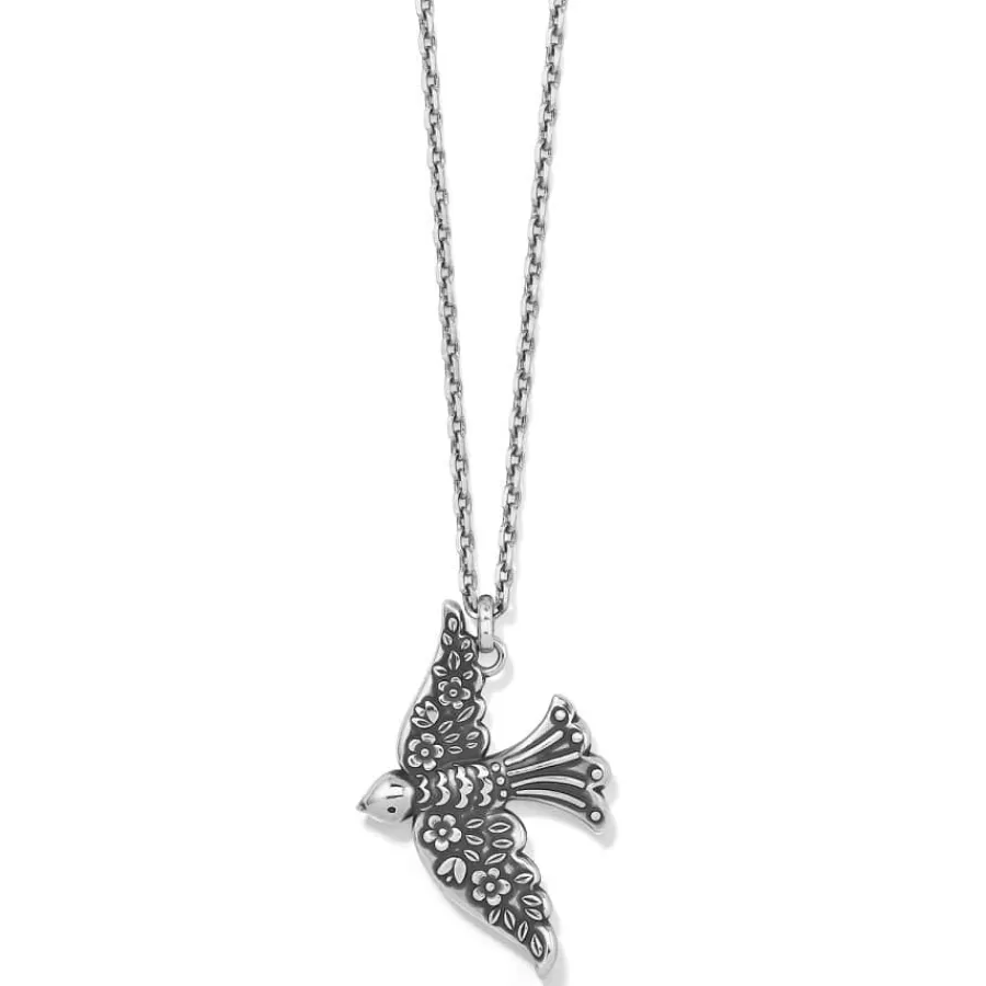 Necklaces>Brighton Fashionista Dove Pendant Necklace Silver