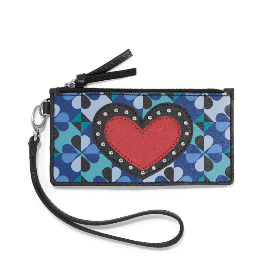 Wallets & Card Cases | Wallets & Card Cases>Brighton Fashionista Moody Blue Card Pouch Multi