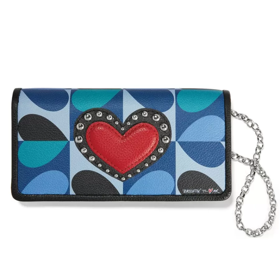 Wallets & Card Cases | Wallets & Card Cases>Brighton Fashionista Moody Blue Large Wallet Multi